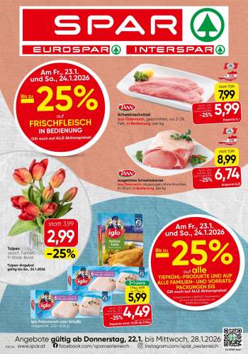 Angebote SPAR - 22.1.2026 - 28.1.2026.