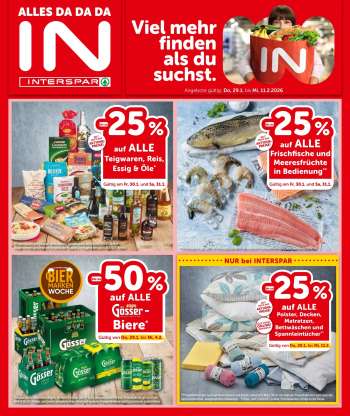 Angebote INTERSPAR - 29.1.2026 - 11.2.2026.