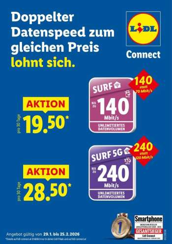 Angebote Lidl - 29.1.2026 - 25.2.2026.