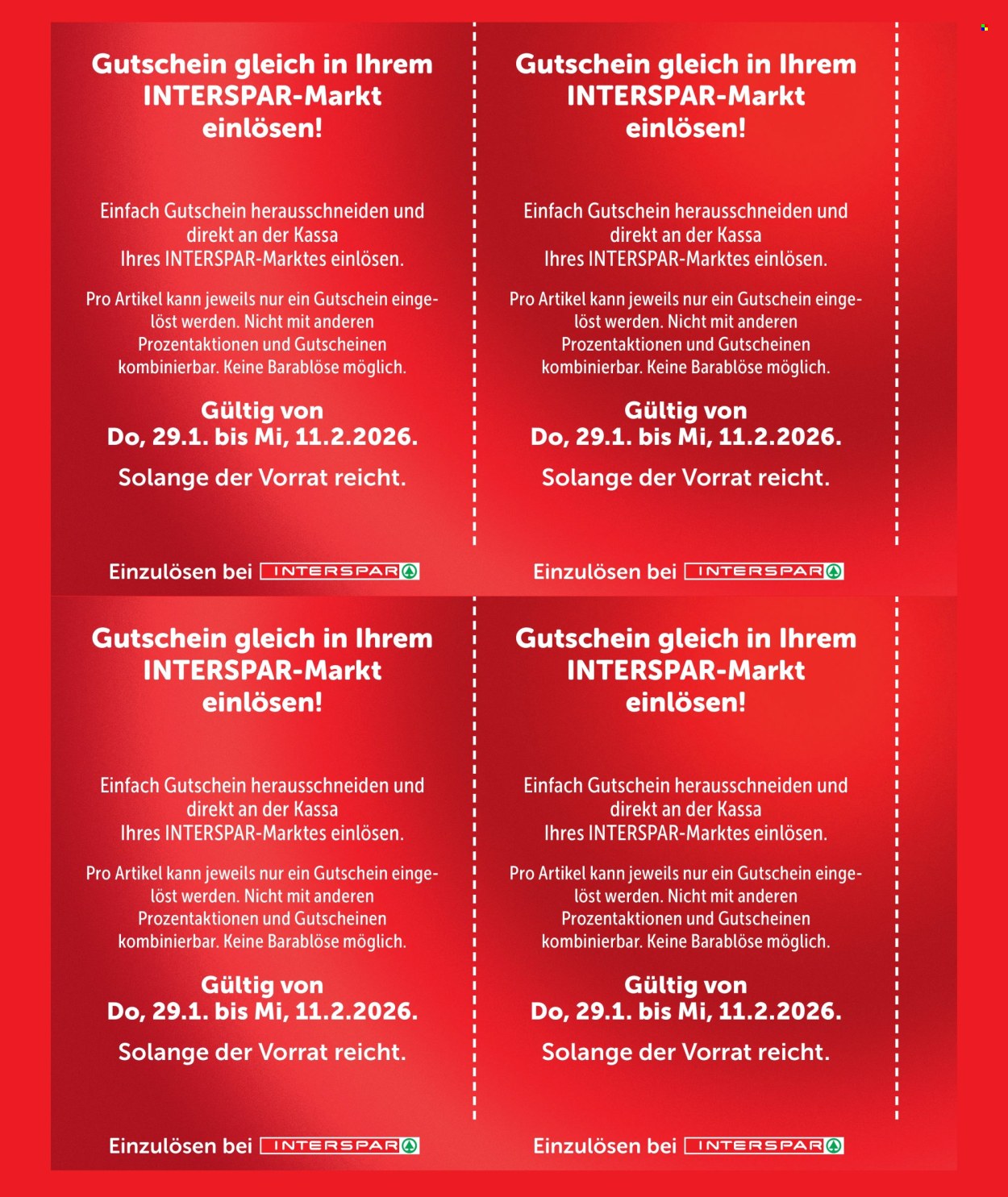 Angebote INTERSPAR - 29.1.2026 - 11.2.2026. Seite 14