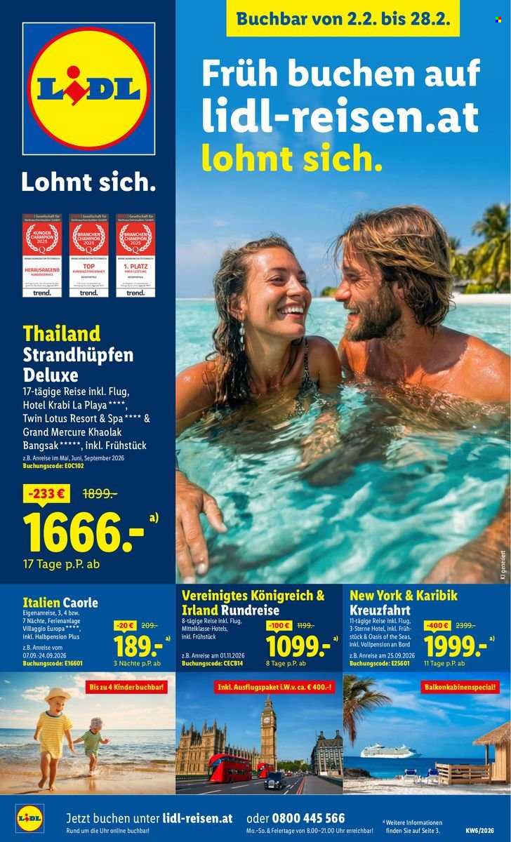 Angebote Lidl - 2.2.2026 - 28.2.2026. Seite 1