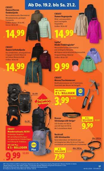 thumbnail - CRIVIT Wanderrucksack, 20/30 l