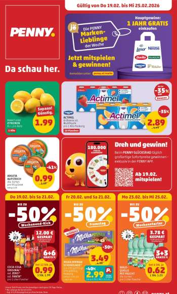 Angebote Penny - 19.2.2026 - 25.2.2026.