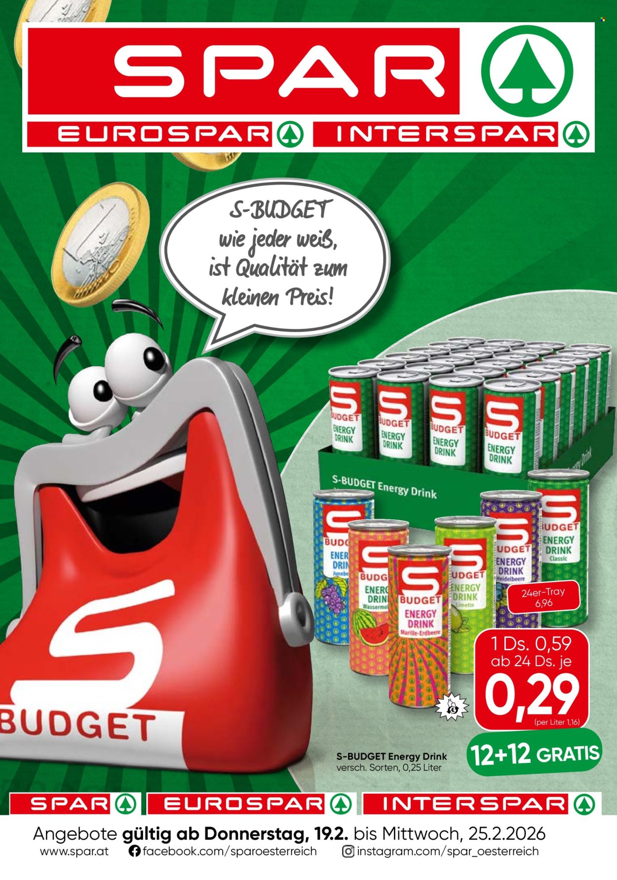 Angebote SPAR - 19.2.2026 - 25.2.2026. Seite 1