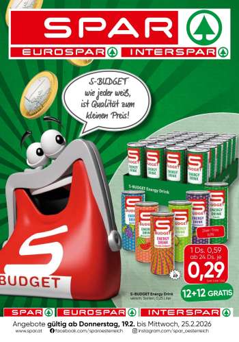 Angebote SPAR - 19.2.2026 - 25.2.2026.