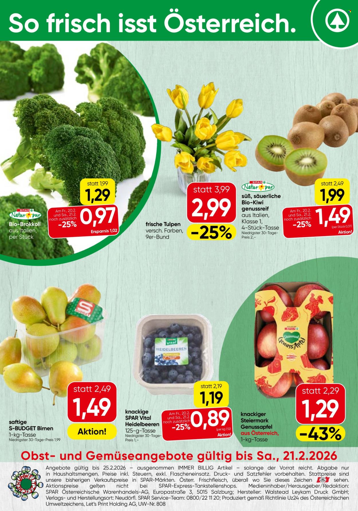 Angebote SPAR - 16.2.2026 - 21.2.2026. Seite 1