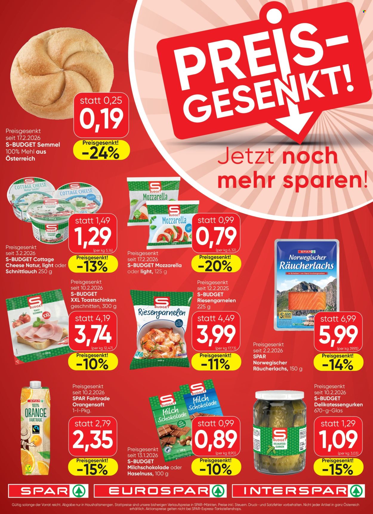 Angebote INTERSPAR - 18.2.2026 - 25.2.2026. Seite 1