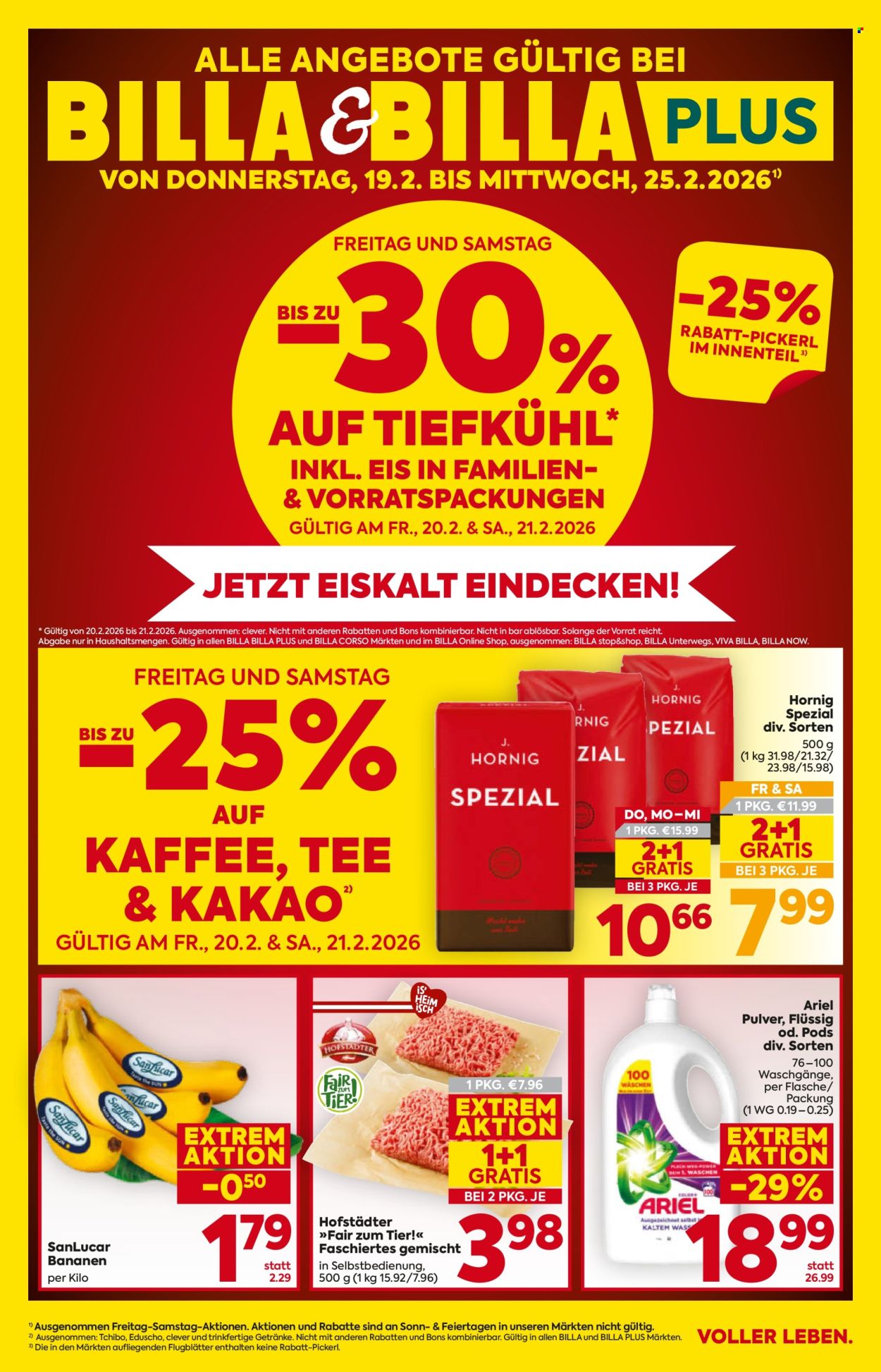 Angebote Billa - 19.2.2026 - 25.2.2026. Seite 1