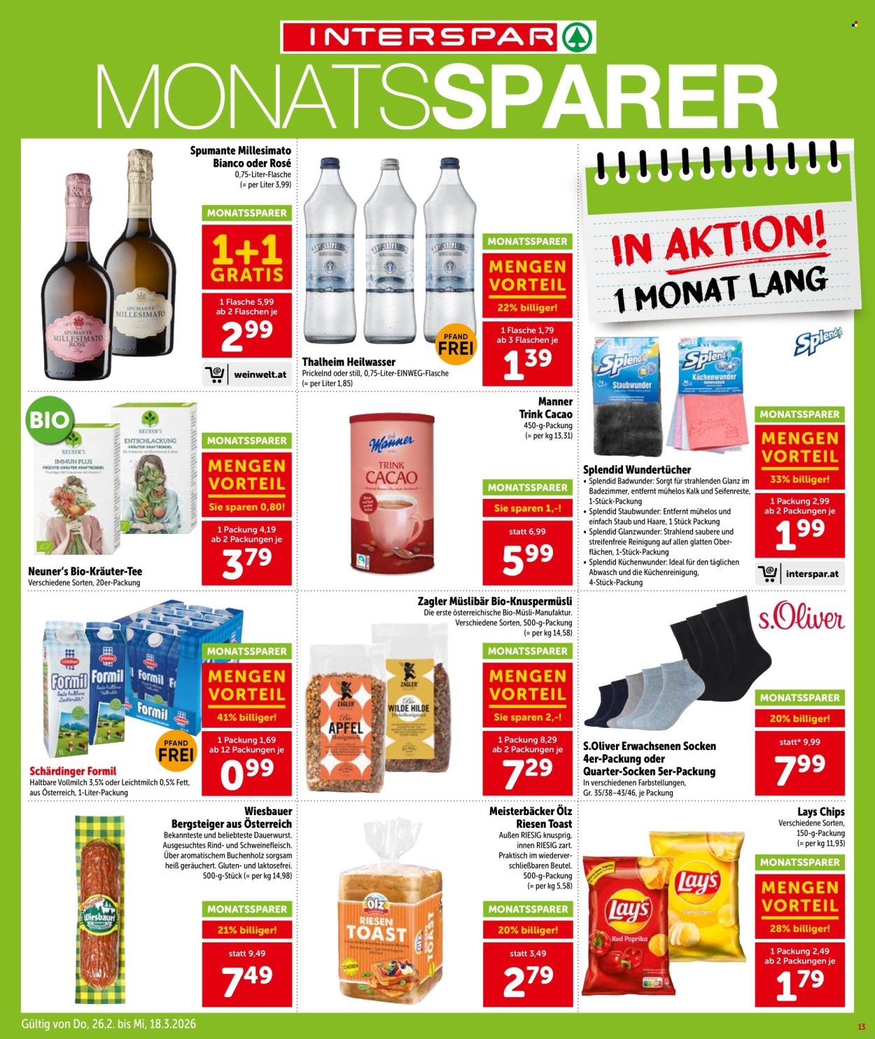 Angebote INTERSPAR - 26.2.2026 - 11.3.2026. Seite 14