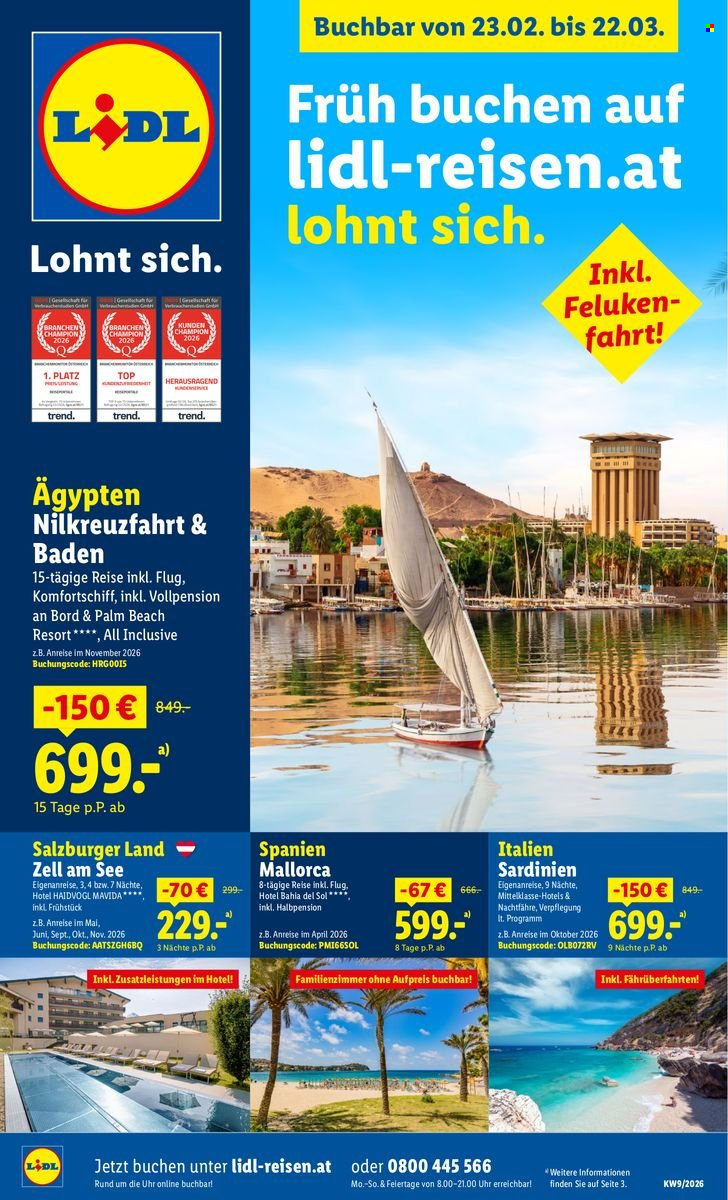 Angebote Lidl - 23.2.2026 - 22.3.2026. Seite 1