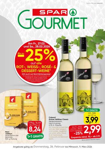 Angebote SPAR - 26.2.2026 - 11.3.2026.