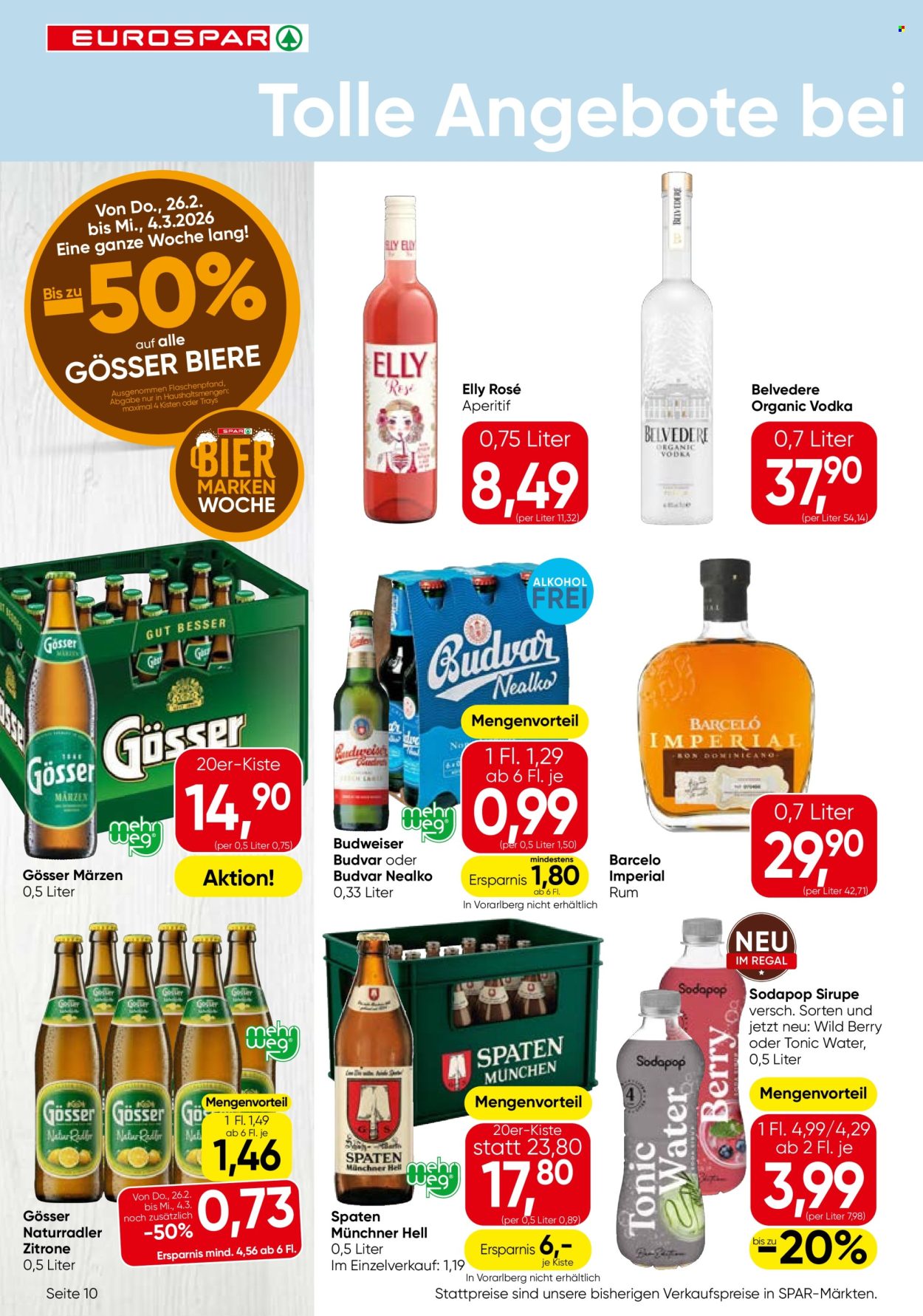 Angebote EUROSPAR - 26.2.2026 - 11.3.2026. Seite 10