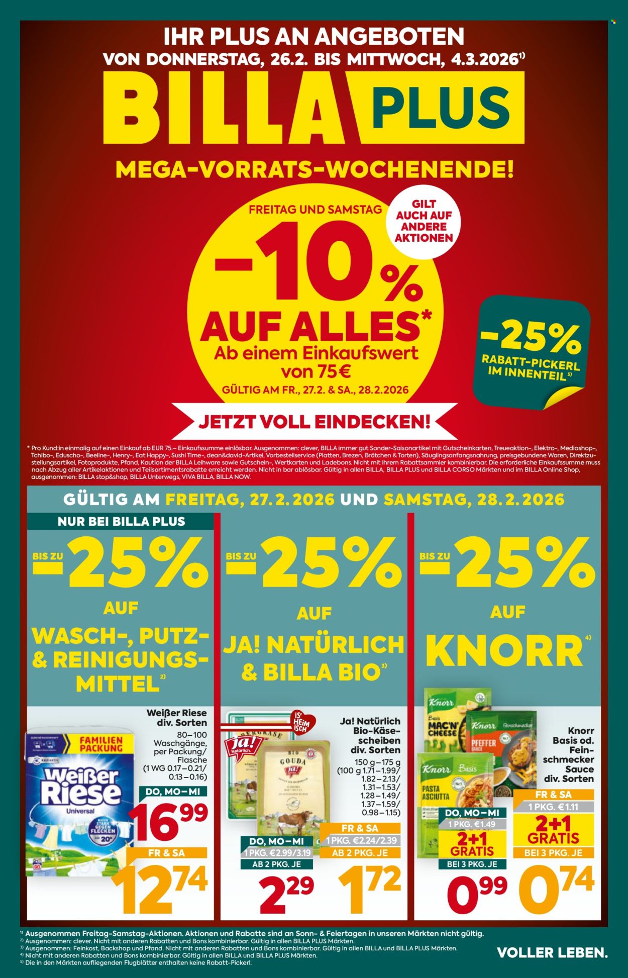 Angebote Billa Plus - 26.2.2026 - 4.3.2026. Seite 1