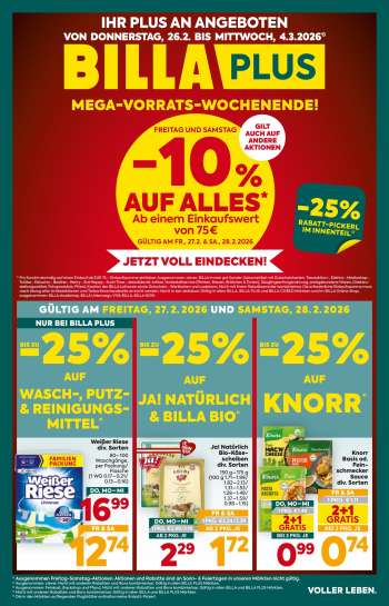 Angebote Billa Plus - 26.2.2026 - 4.3.2026.