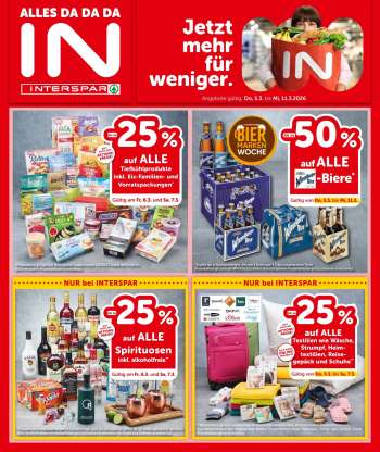 Angebote INTERSPAR - 5.3.2026 - 11.3.2026.