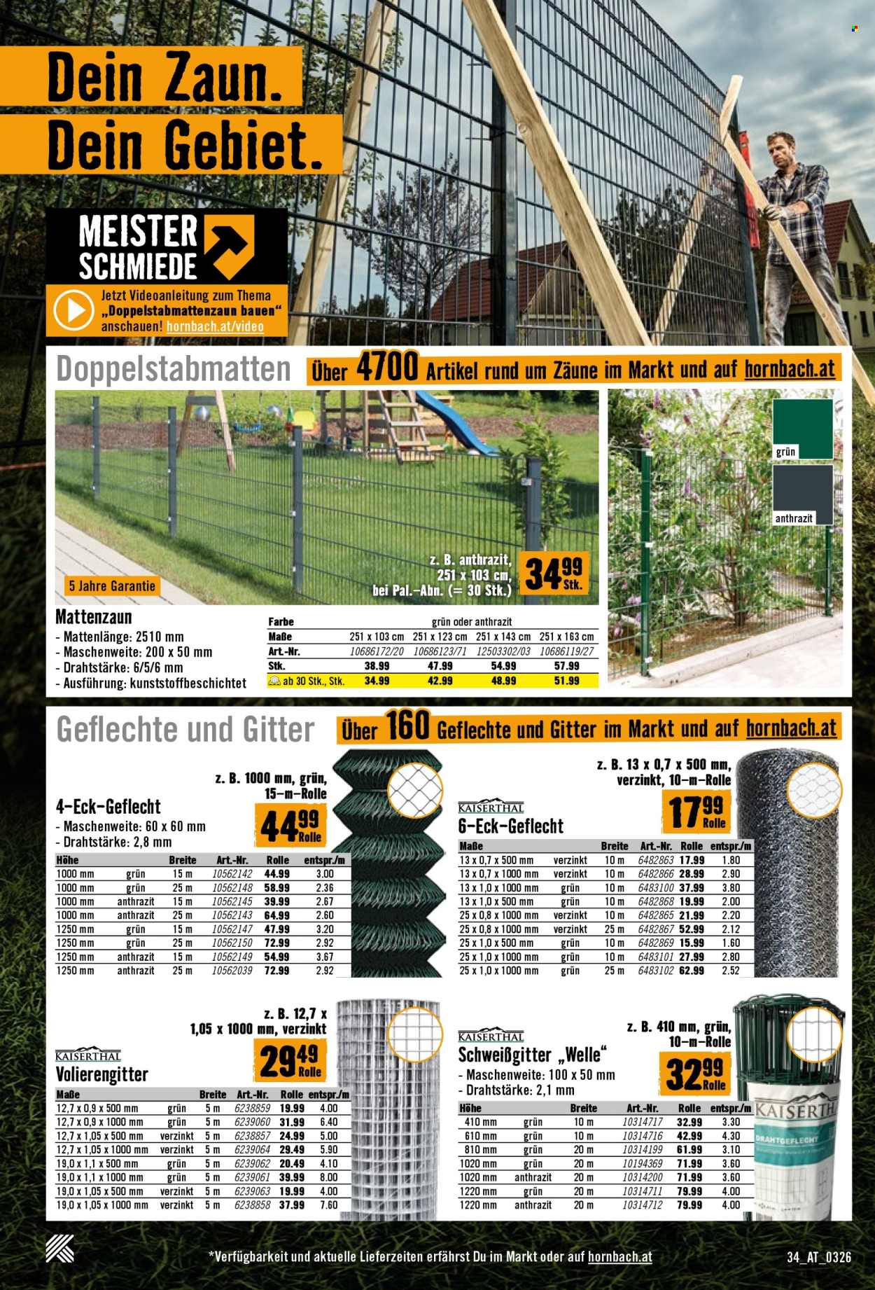 Angebote Hornbach - 5.3.2026 - 1.4.2026. Seite 34