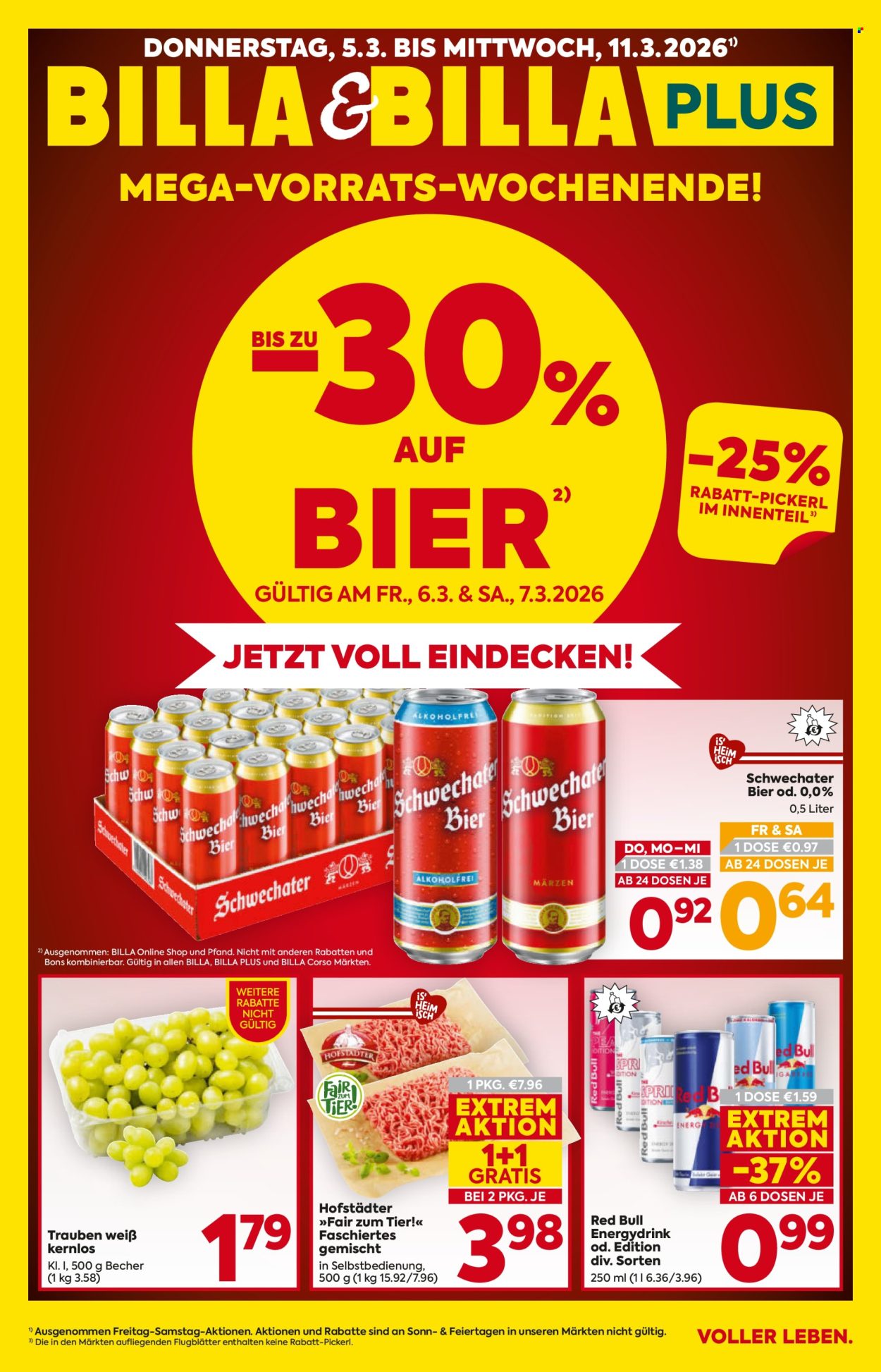 Angebote Billa - 5.3.2026 - 11.3.2026. Seite 1