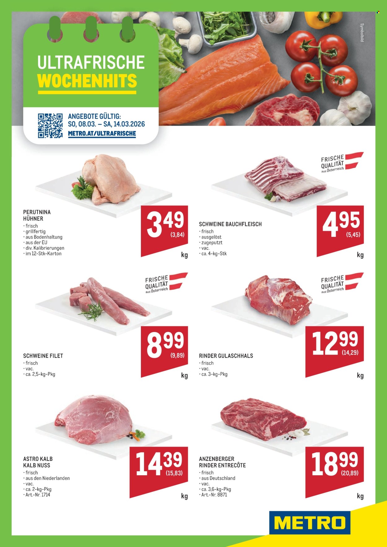 Angebote Metro - 8.3.2026 - 14.3.2026. Seite 1