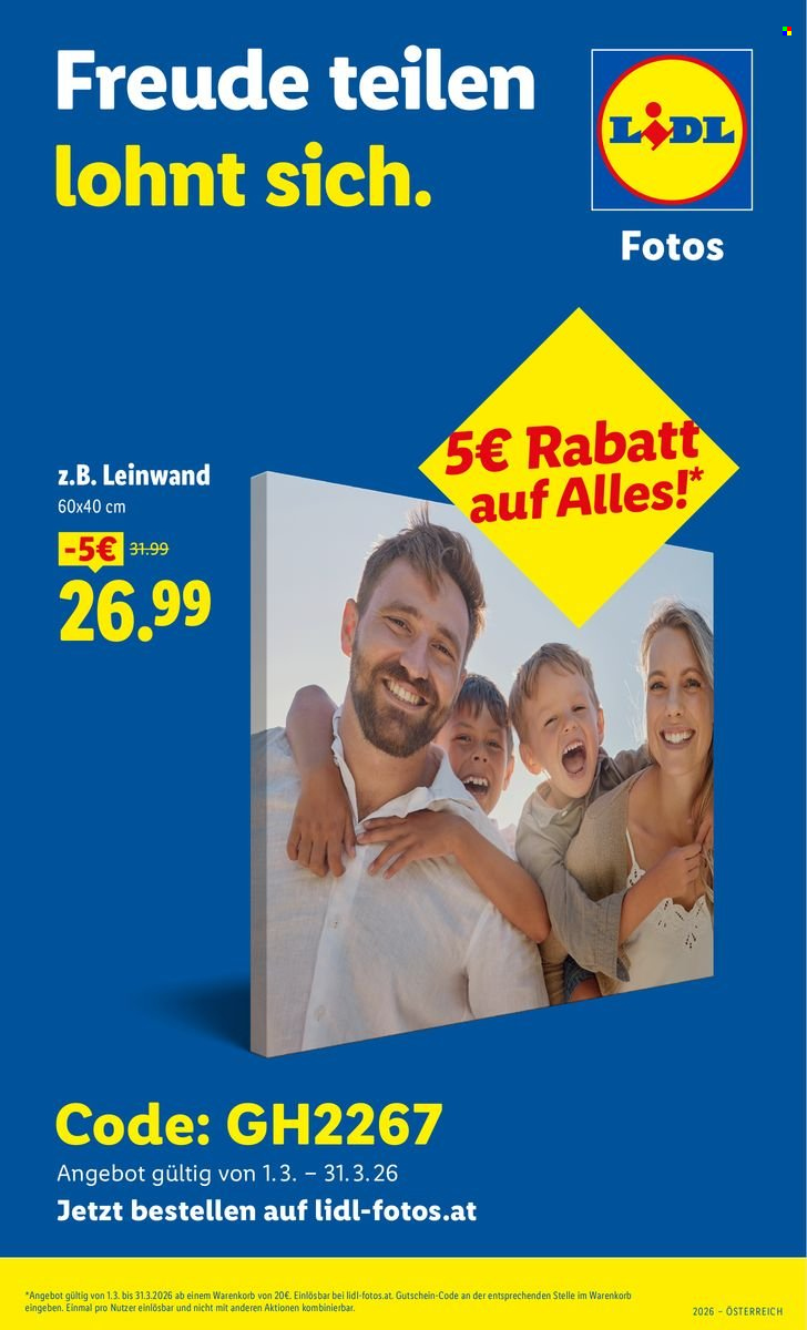 Angebote Lidl - 1.3.2026 - 31.3.2026. Seite 1