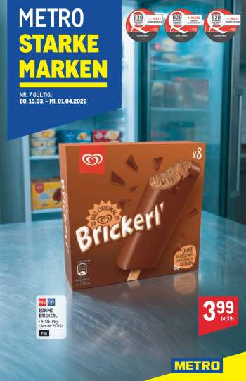 Angebote Metro - 19.3.2026 - 1.4.2026.