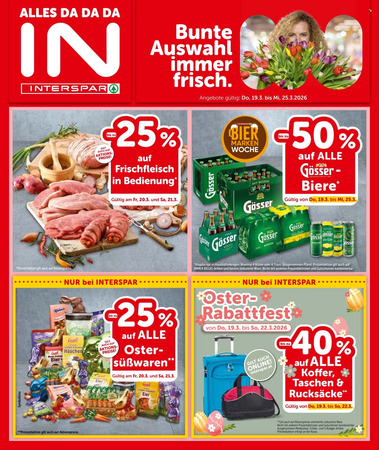 Angebote INTERSPAR - 19.3.2026 - 25.3.2026. Seite 1