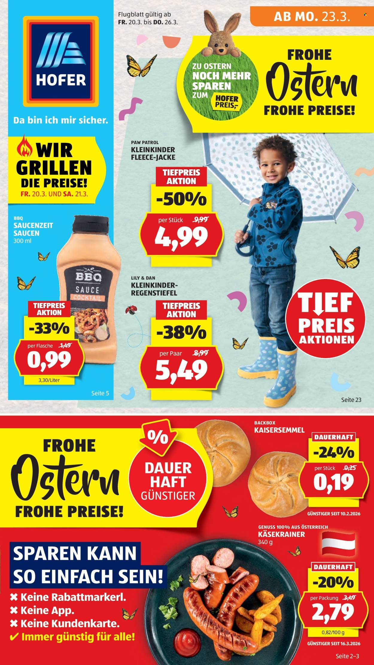Angebote Hofer - 20.3.2026 - 26.3.2026. Seite 1