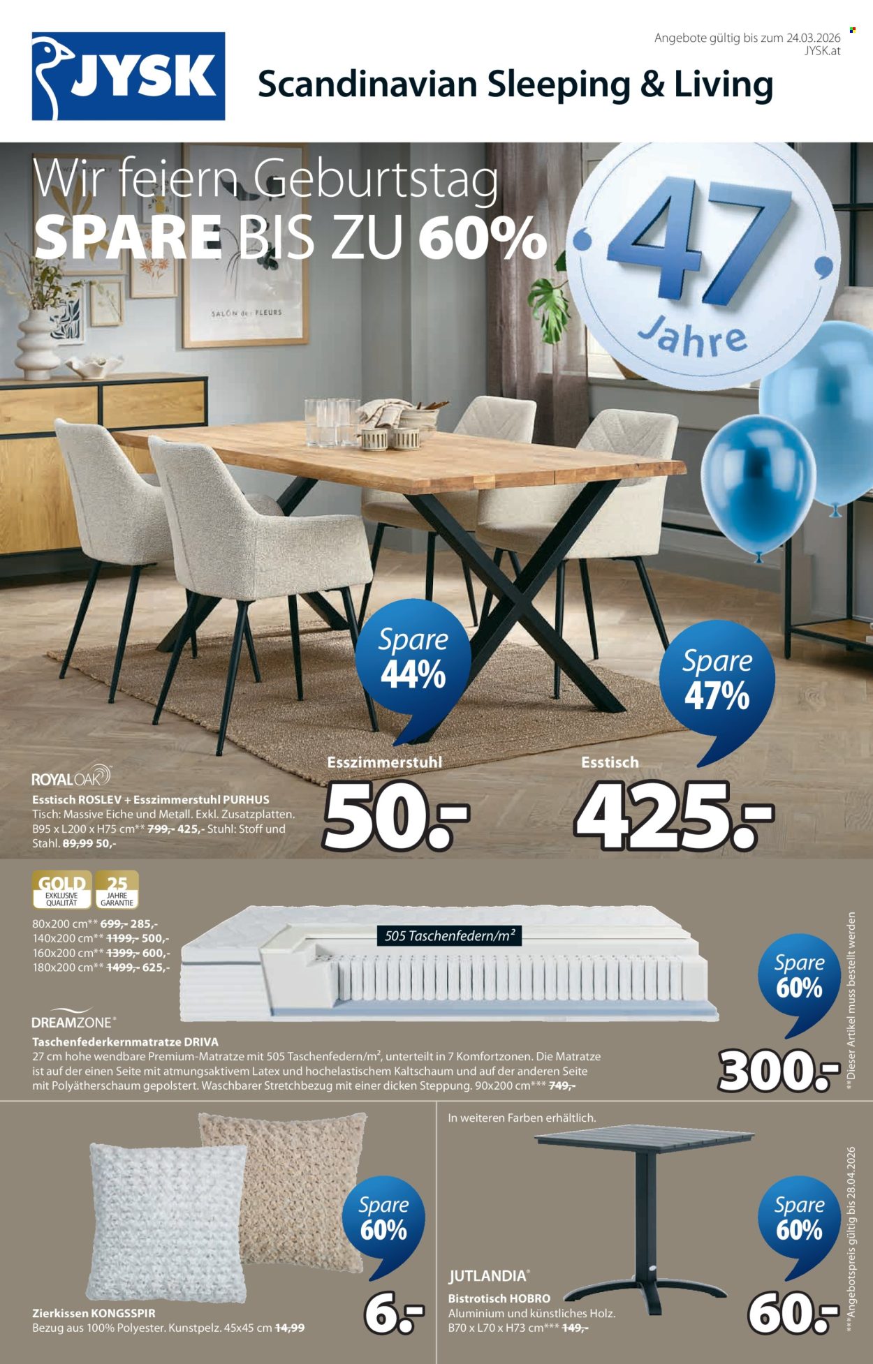 Angebote JYSK - 18.3.2026 - 24.3.2026. Seite 1