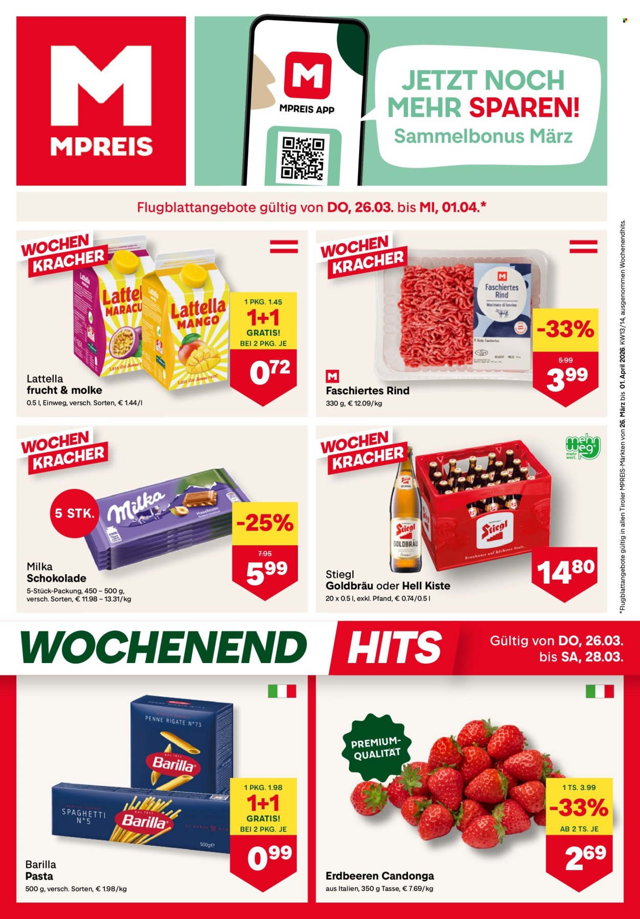 Angebote MPREIS - 26.3.2026 - 1.4.2026. Seite 1