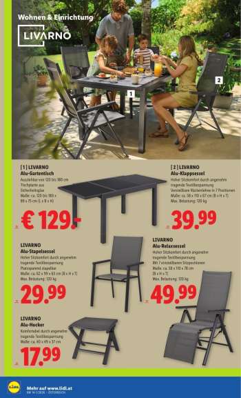 thumbnail - LIVARNO Alu-Stapelsessel