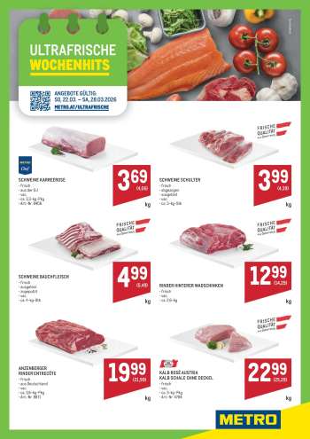 Angebote Metro - 22.3.2026 - 28.3.2026.