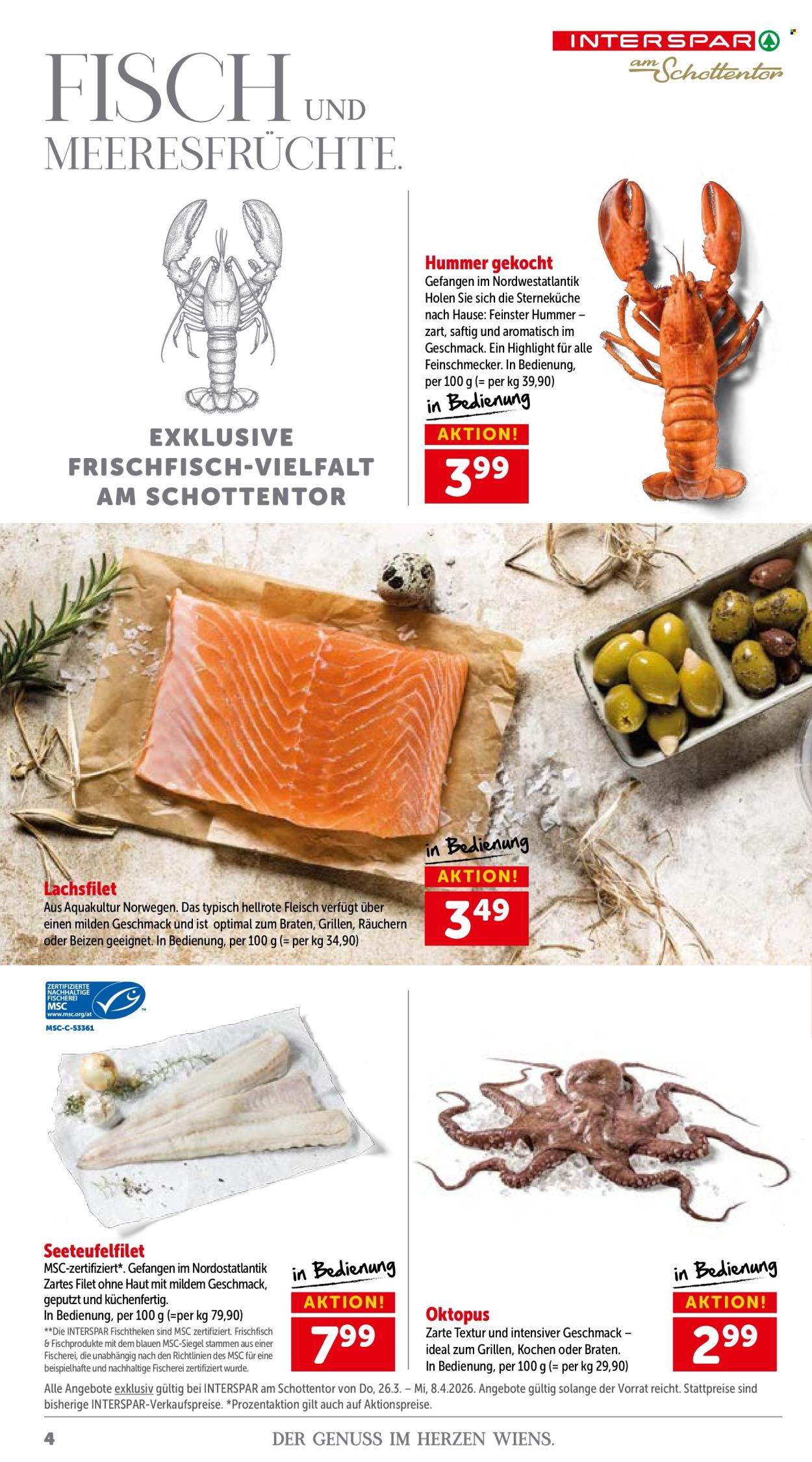 Angebote INTERSPAR - 26.3.2026 - 8.4.2026. Seite 4