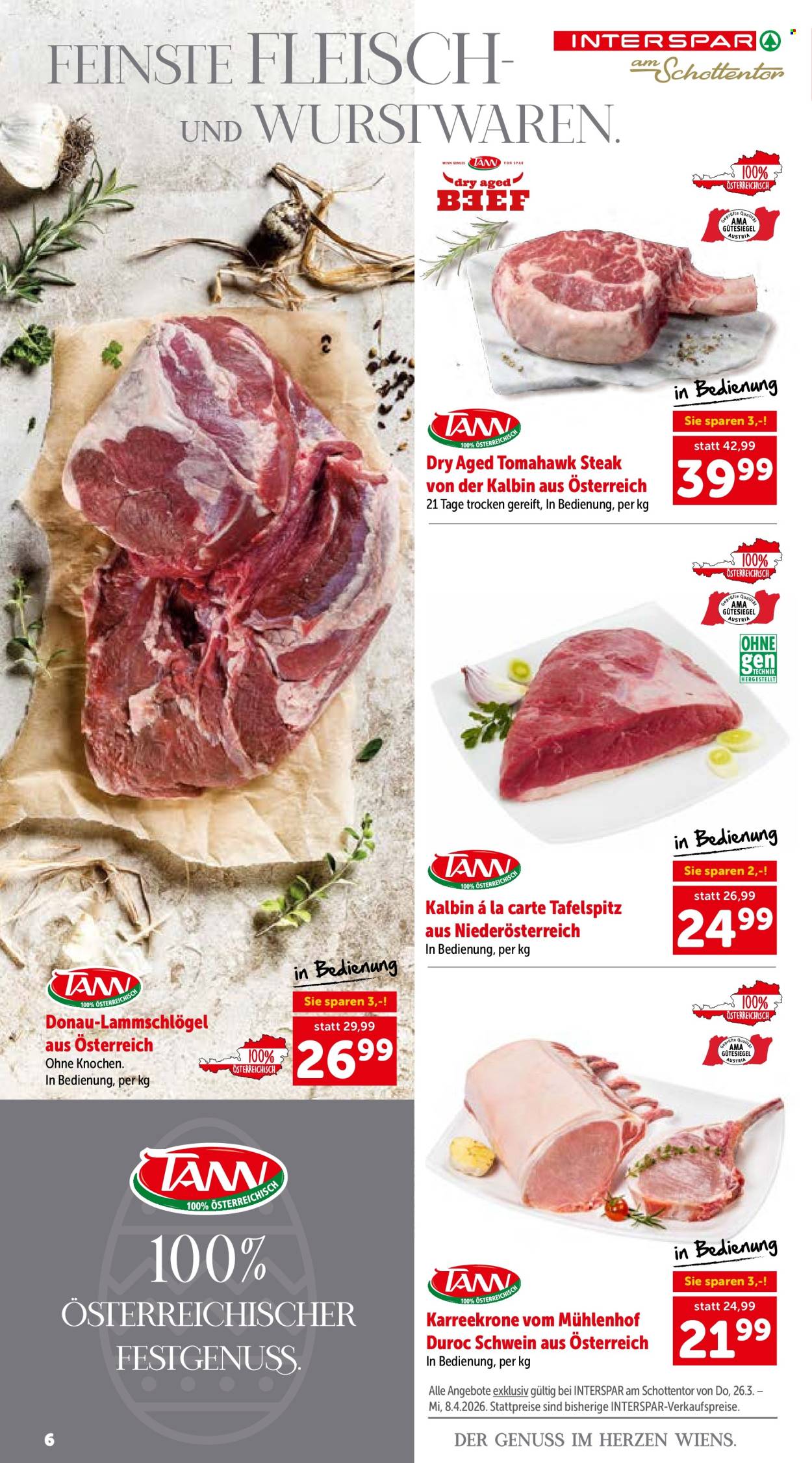 Angebote INTERSPAR - 26.3.2026 - 8.4.2026. Seite 6