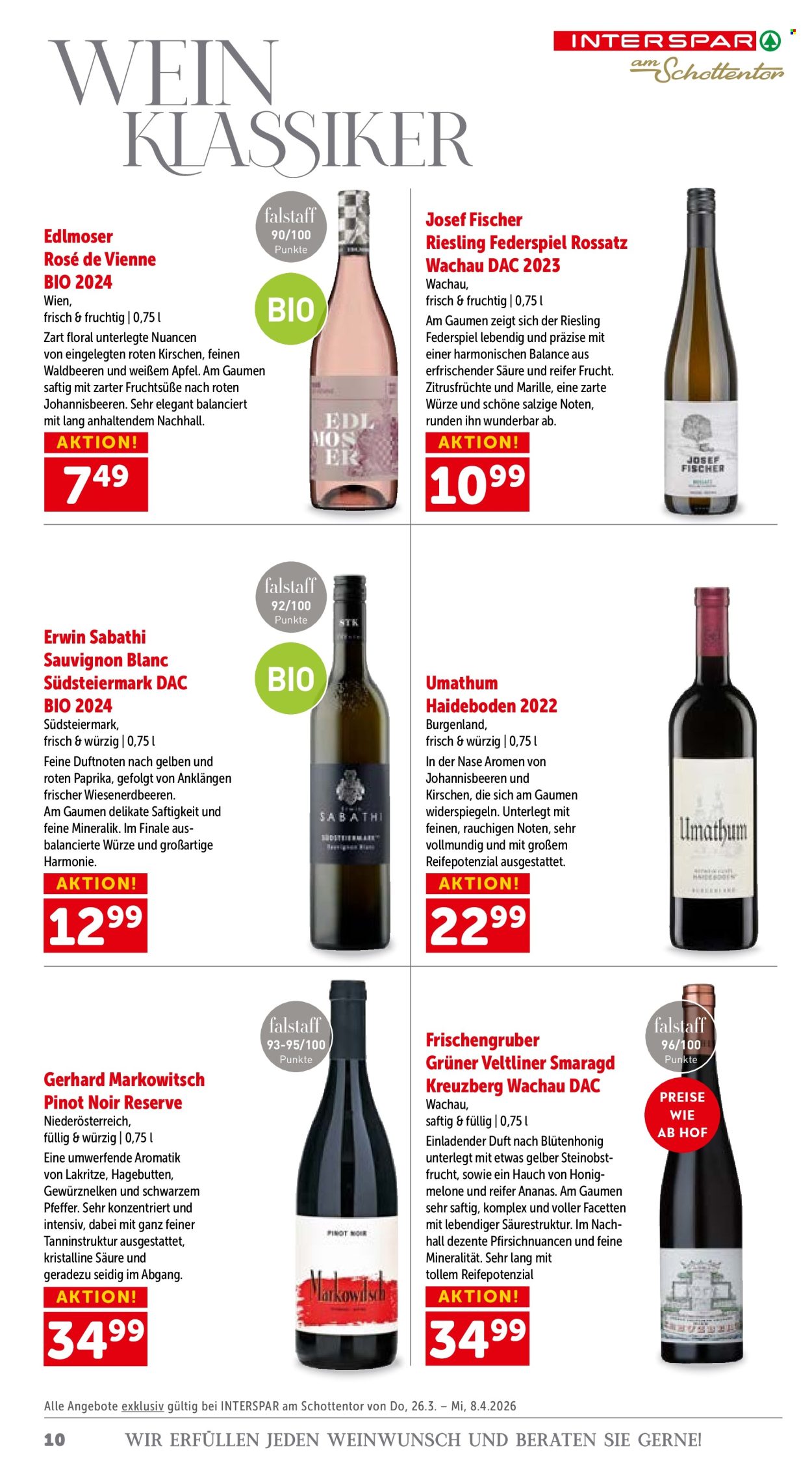 Angebote INTERSPAR - 26.3.2026 - 8.4.2026. Seite 10
