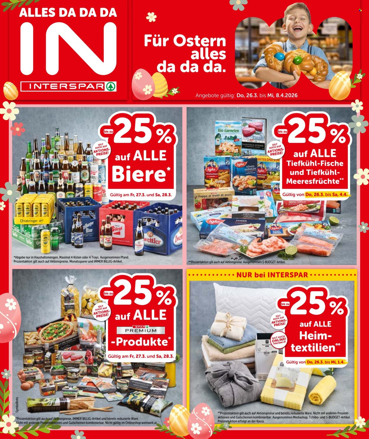 Angebote INTERSPAR - 26.3.2026 - 8.4.2026. Seite 1