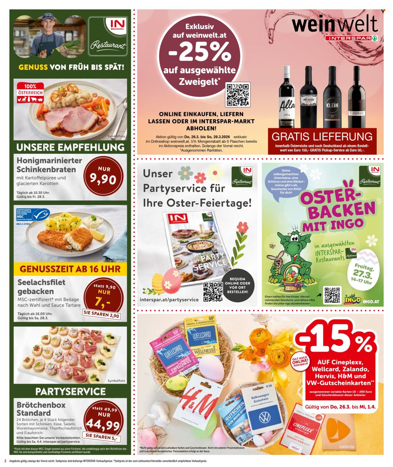 Angebote INTERSPAR - 26.3.2026 - 8.4.2026. Seite 2