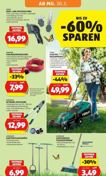 thumbnail - GARDENLINE GARTENBESEN TELESKOPIERBAR