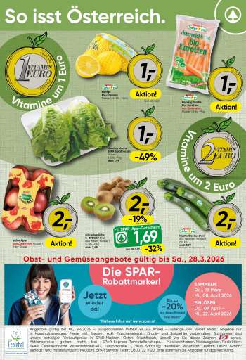 Angebote SPAR - 23.3.2026 - 28.3.2026.