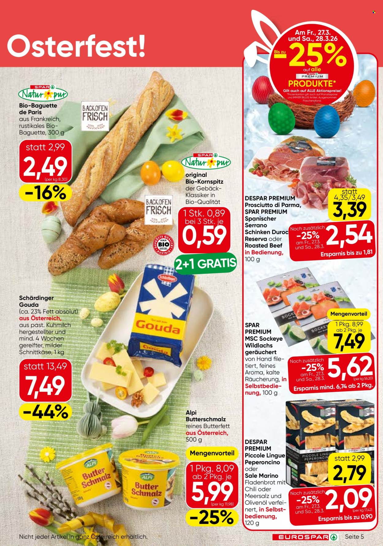 Angebote EUROSPAR - 26.3.2026 - 8.4.2026. Seite 5