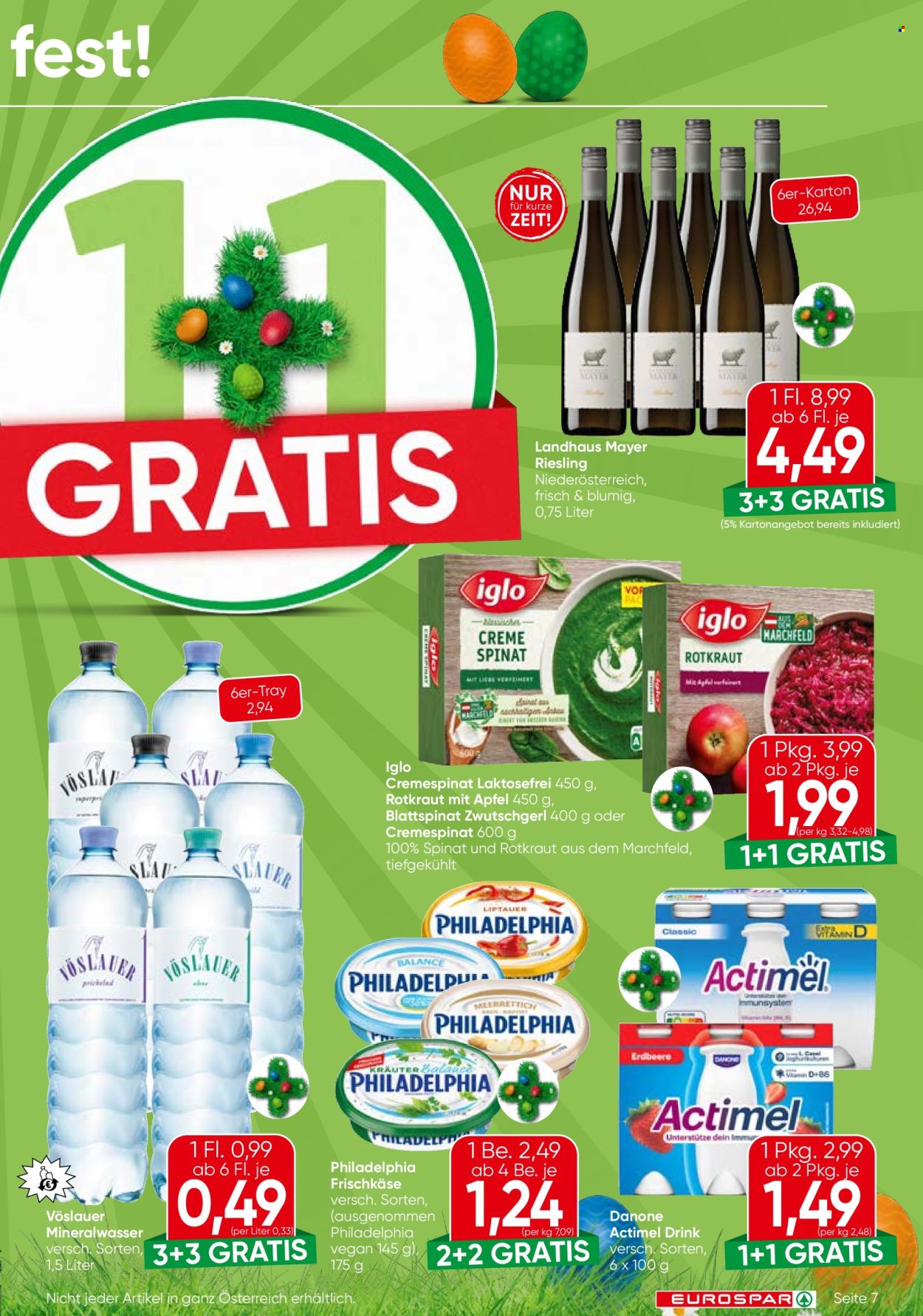 Angebote EUROSPAR - 26.3.2026 - 8.4.2026. Seite 7