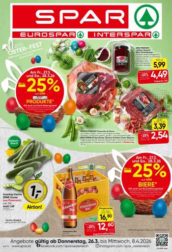 Angebote SPAR - 26.3.2026 - 8.4.2026.