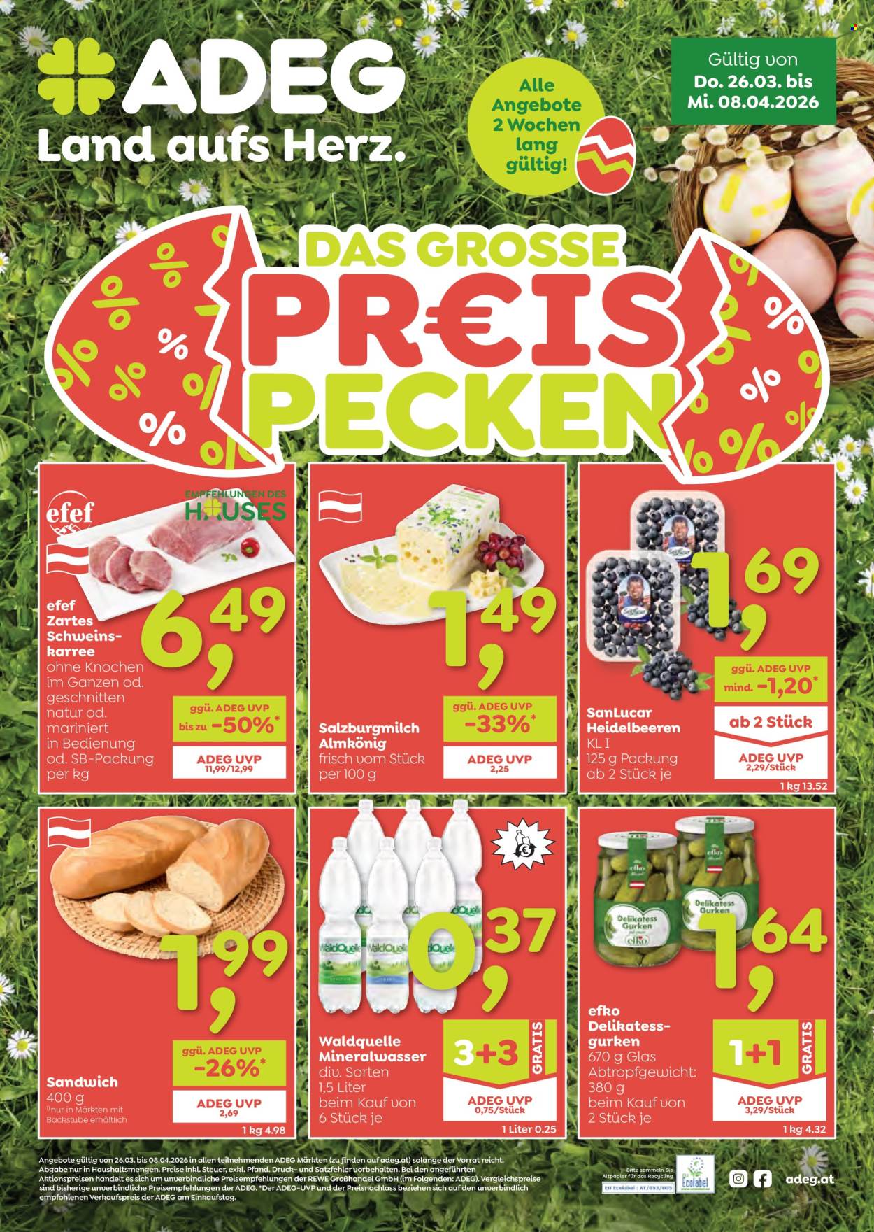 Angebote ADEG - 26.3.2026 - 8.4.2026. Seite 1