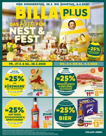 Angebote Billa Plus - 26.3.2026 - 4.4.2026.