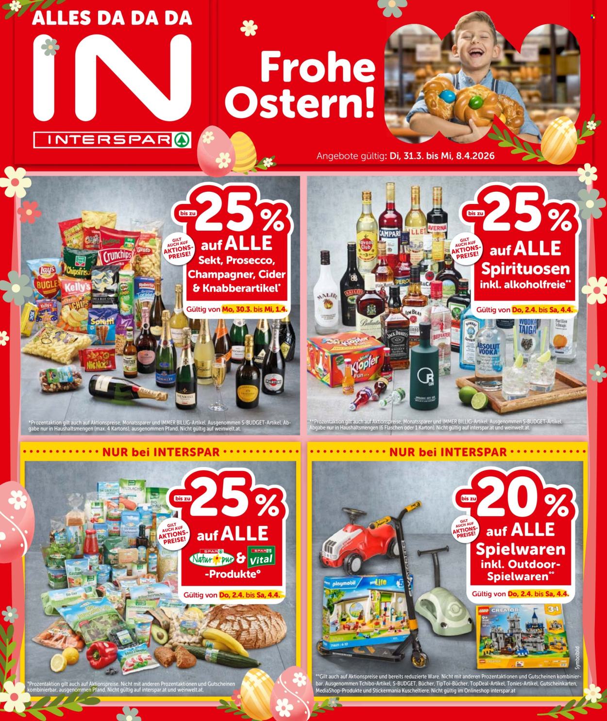 Angebote INTERSPAR - 31.3.2026 - 8.4.2026. Seite 1