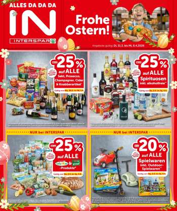 Angebote INTERSPAR - 31.3.2026 - 8.4.2026.