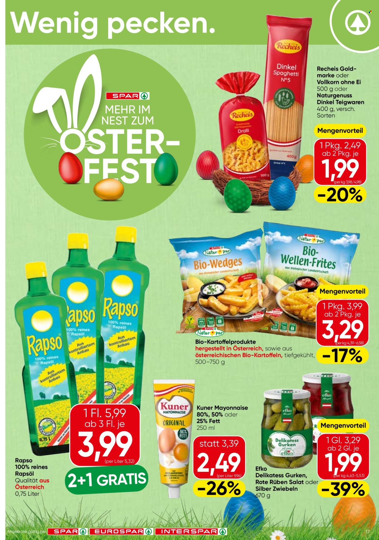Angebote EUROSPAR - 31.3.2026 - 8.4.2026. Seite 17