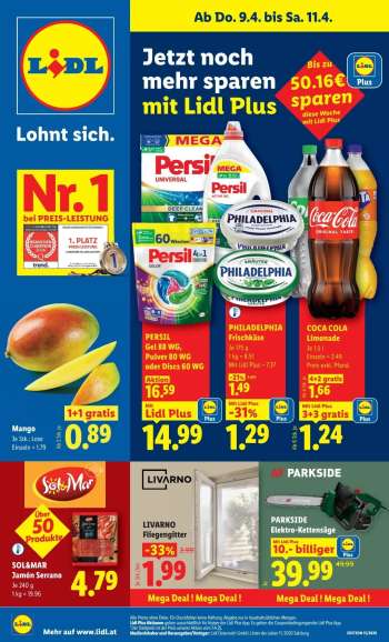 Angebote Lidl - 9.4.2026 - 15.4.2026.