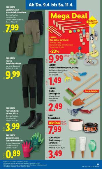 thumbnail - PARKSIDE Damen/Herren kurze Arbeitsbundhose