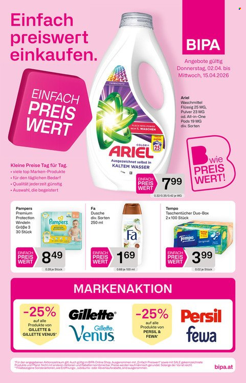 Angebote Bipa - 2.4.2026 - 15.4.2026. Seite 1