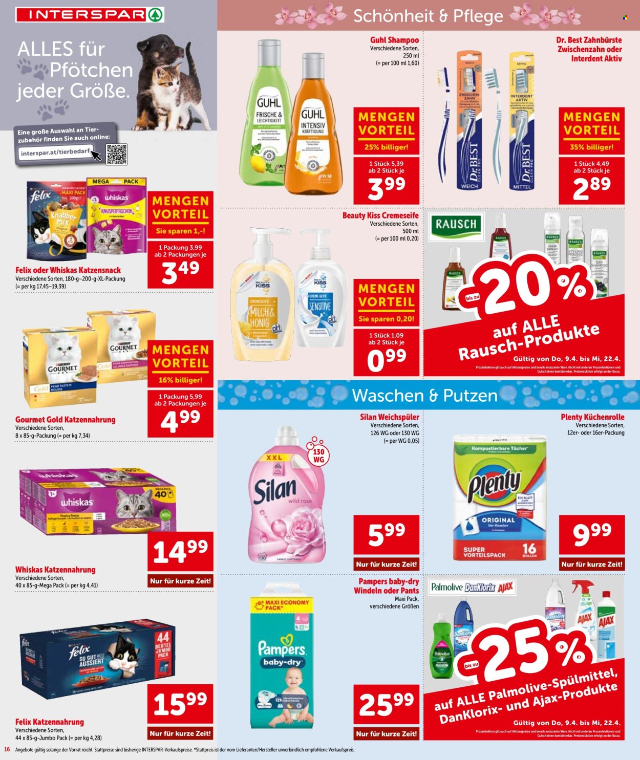 Angebote INTERSPAR - 9.4.2026 - 22.4.2026. Seite 16