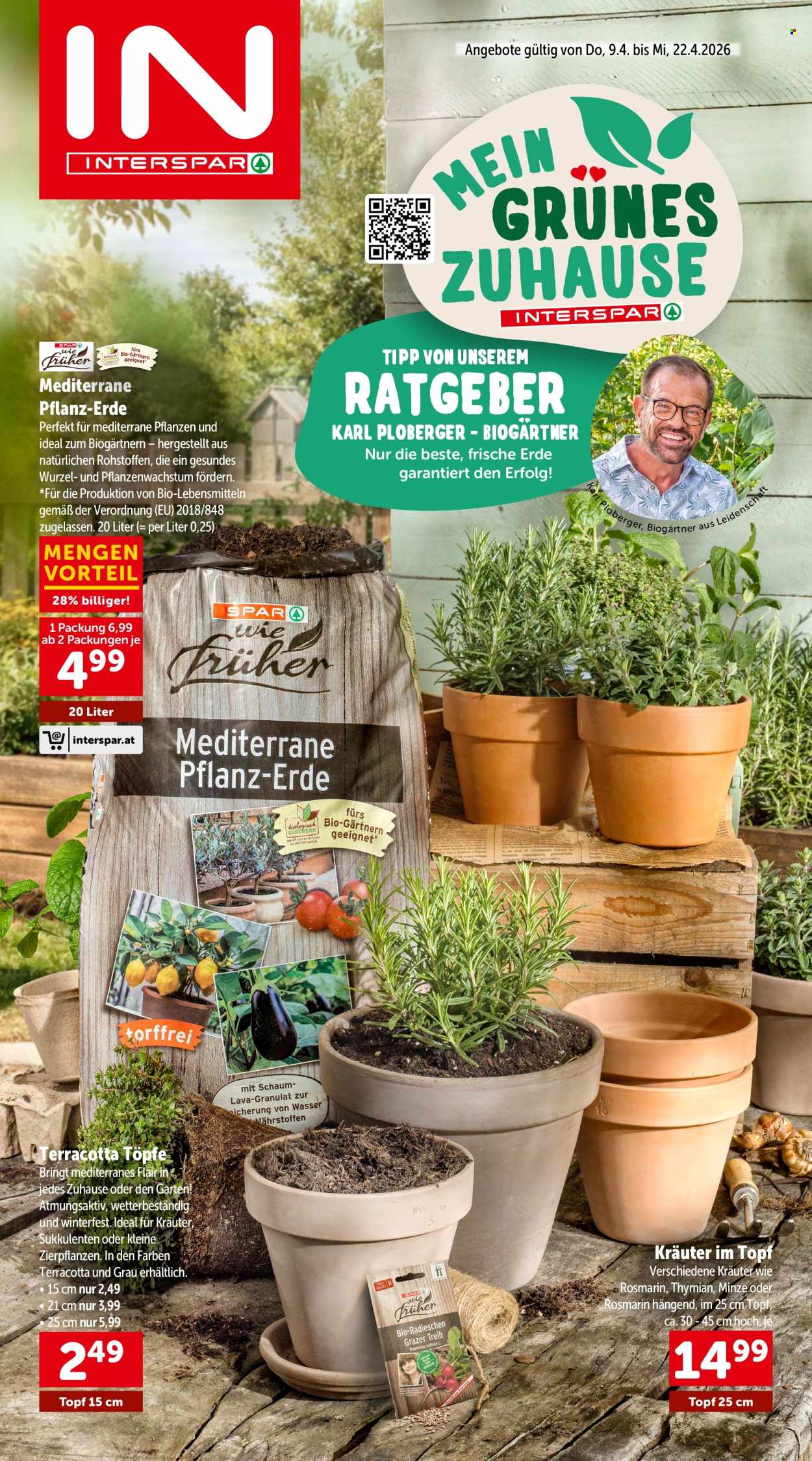 Angebote INTERSPAR - 9.4.2026 - 22.4.2026. Seite 1